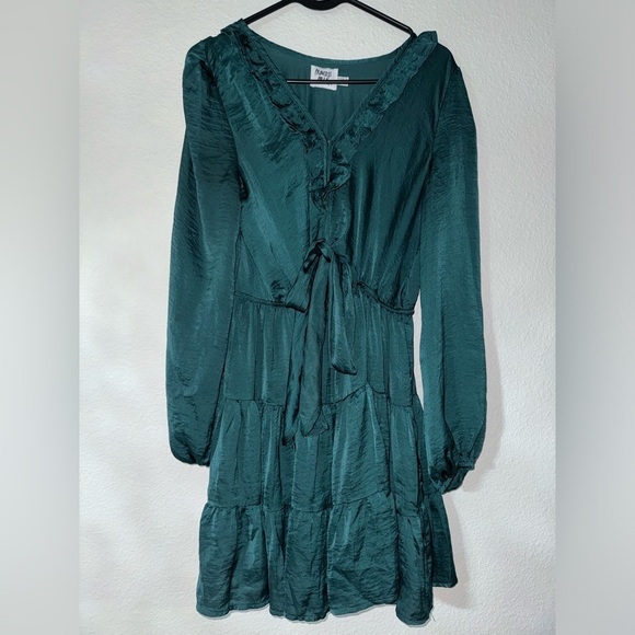 Princess Polly teal Randi Mini dress- size 6 - Picture 2 of 6